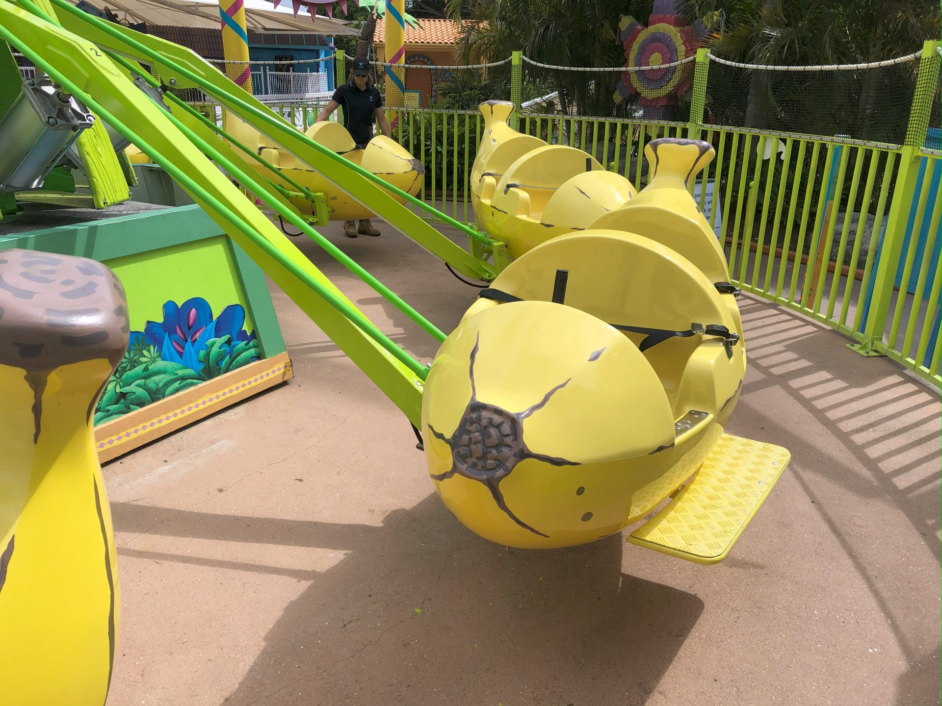 image of yellow worn down amusement park ride. Aidaptive Consulting offers asset life extension programs